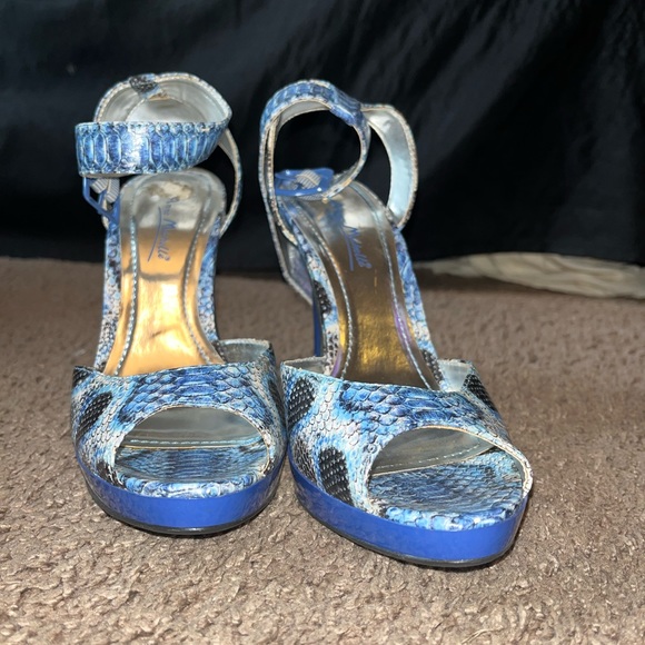 Anne Michelle blue snake print - Picture 3 of 4